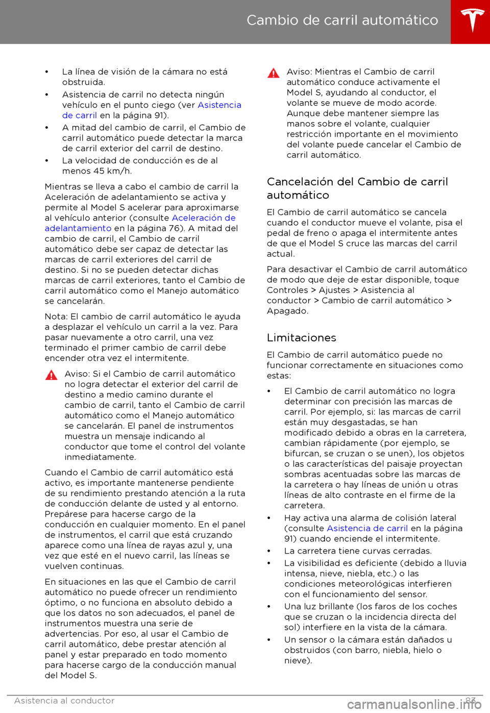 TESLA MODEL S 2017  Manual del propietario (in Spanish) 