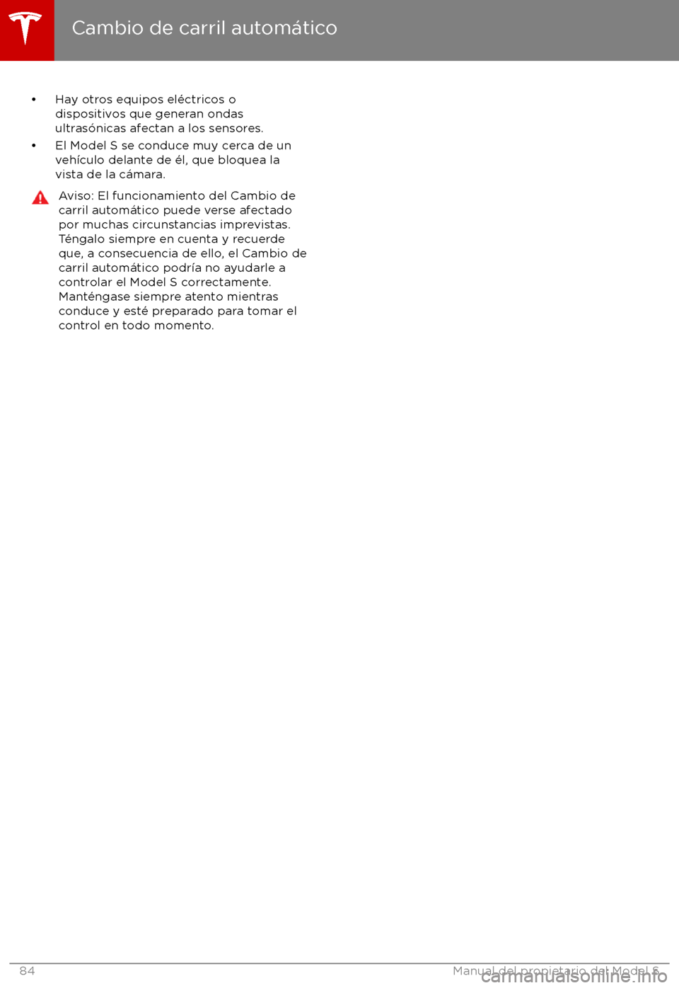 TESLA MODEL S 2017  Manual del propietario (in Spanish) 