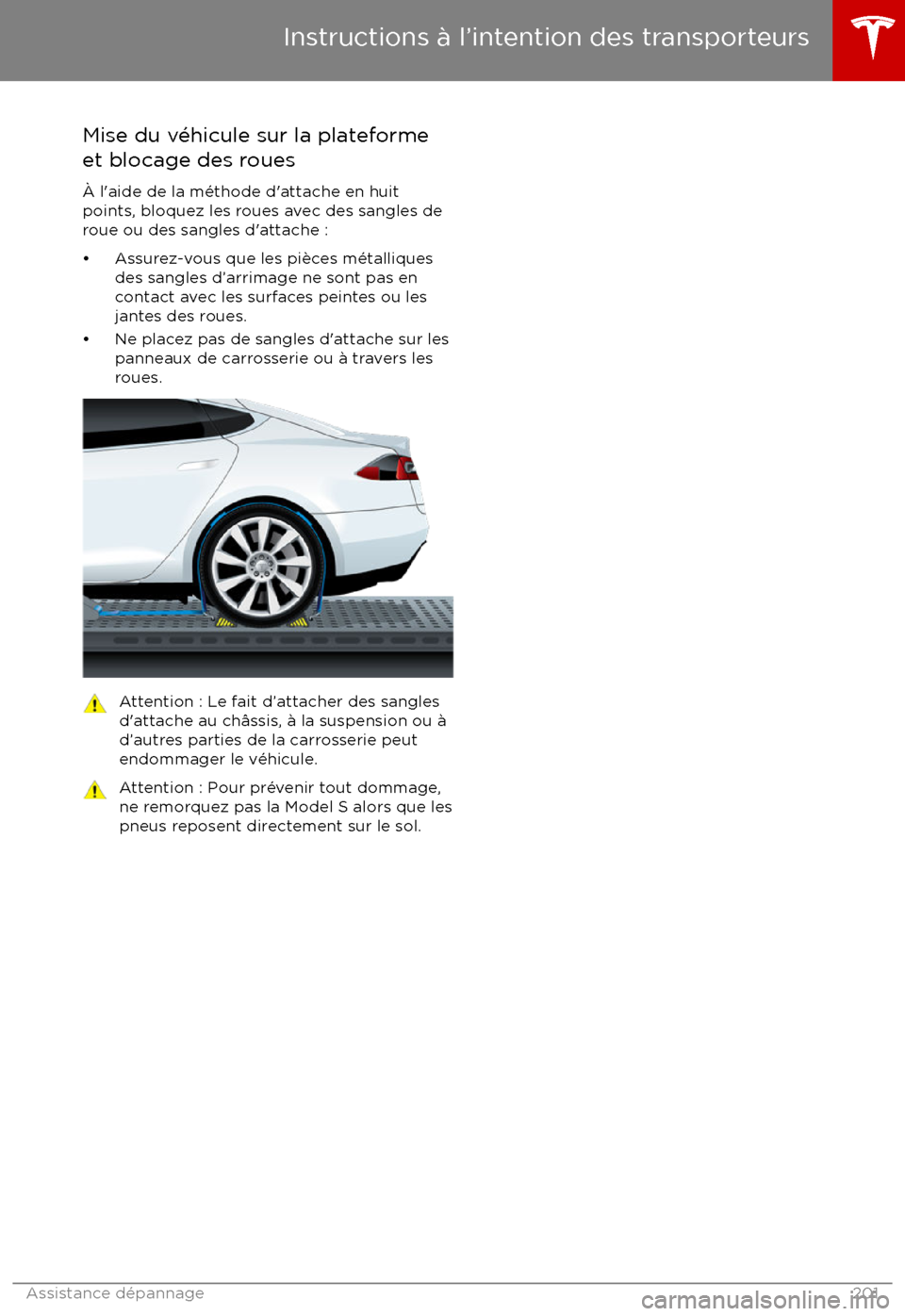 TESLA MODEL S 2017  Manuel du propriétaire (Canada) (in French) Mise du v