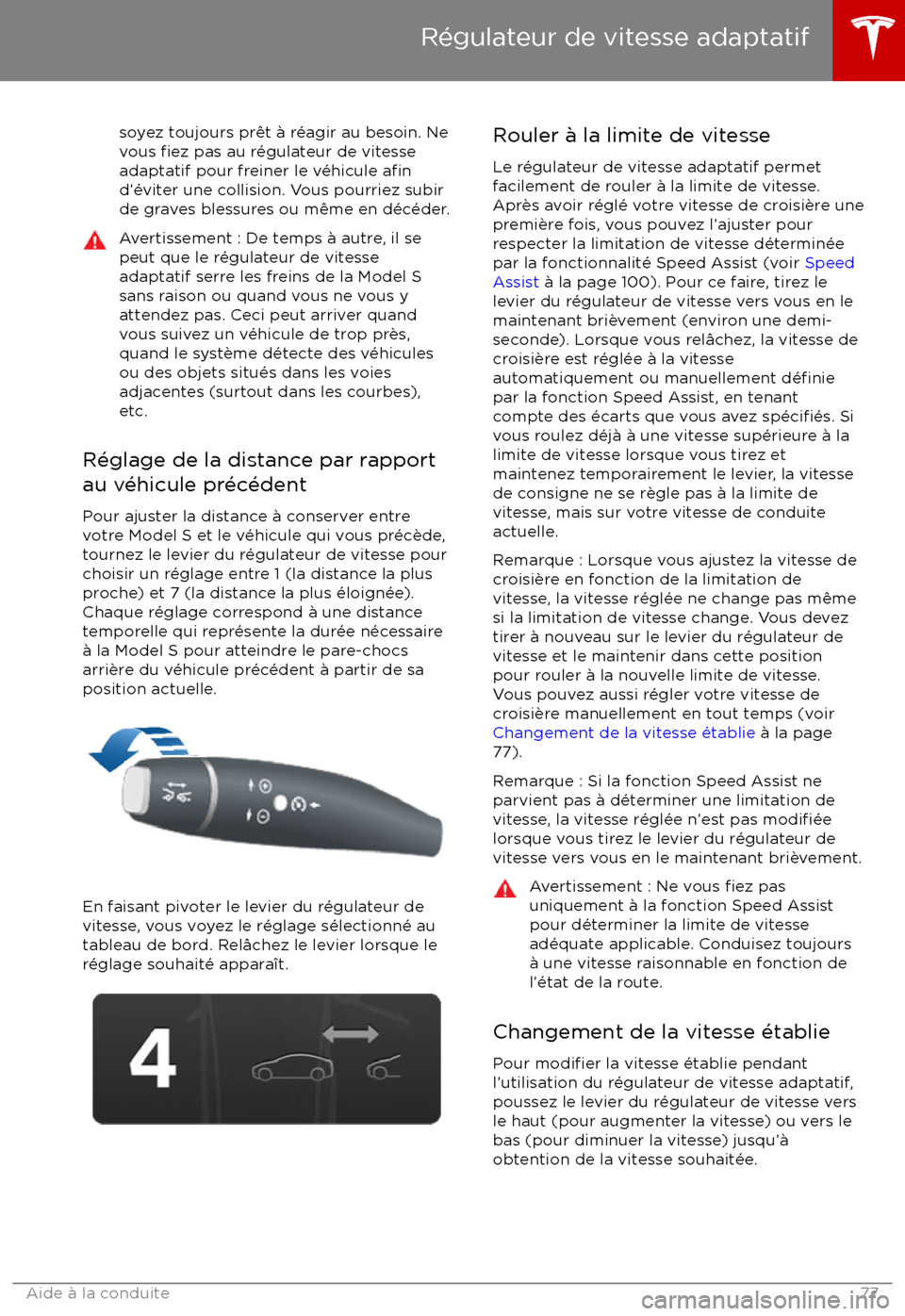 TESLA MODEL S 2017  Manuel du propriétaire (Canada) (in French) soyez toujours pr