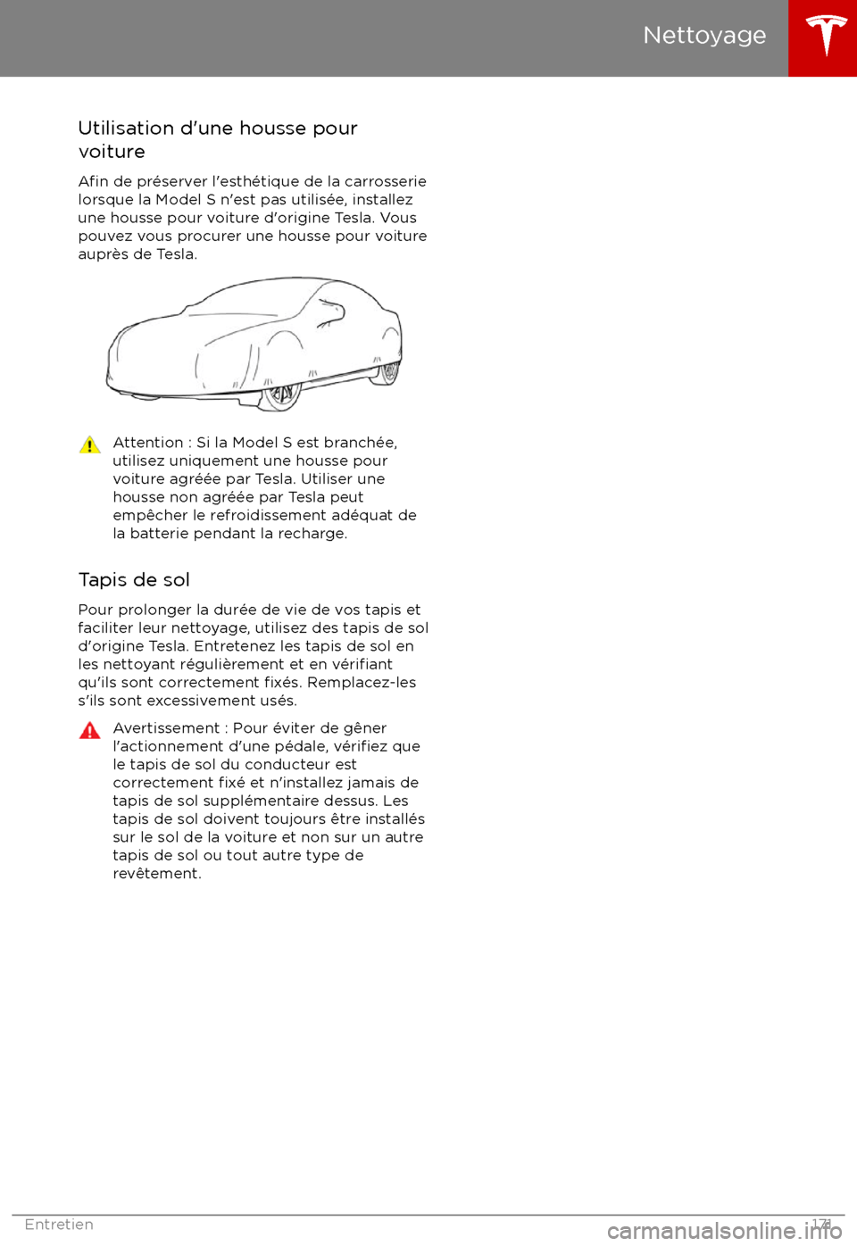 TESLA MODEL S 2017  Manuel du propriétaire (in French) Utilisation d