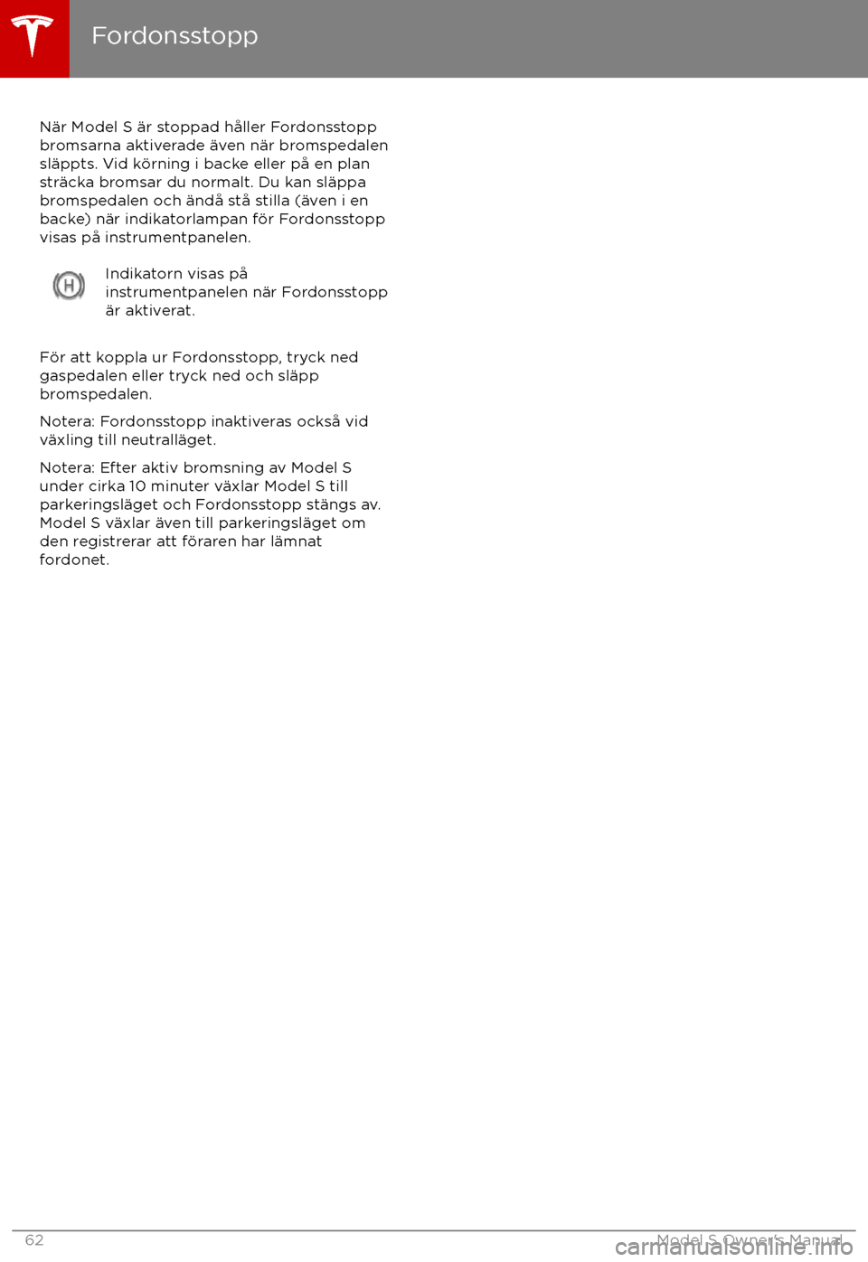 TESLA MODEL S 2017  Ägarmanual (in Swedish)  N