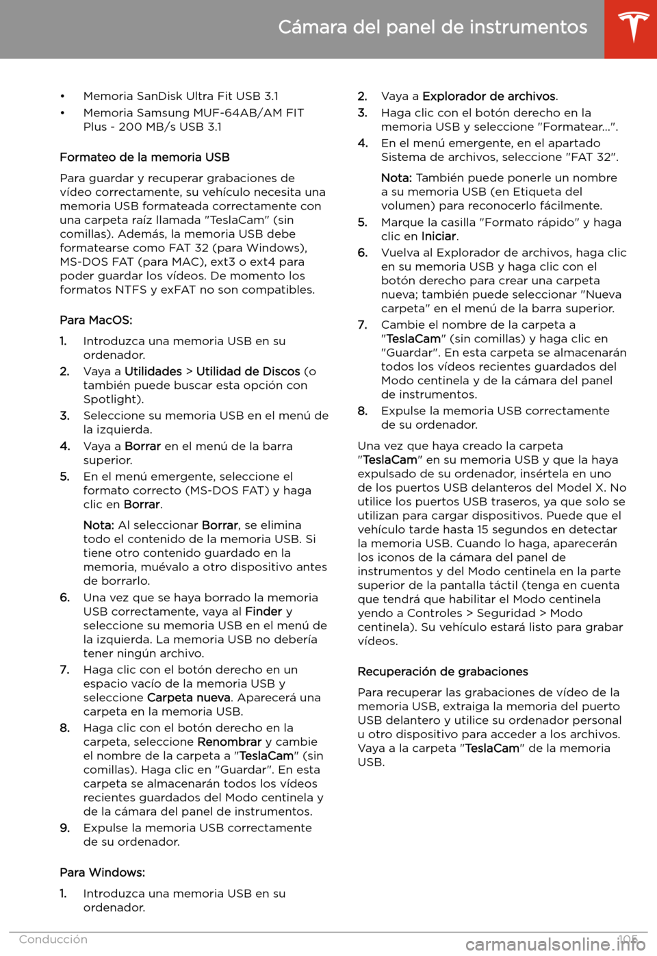 TESLA MODEL X 2020  Manual del propietario (in Spanish) 