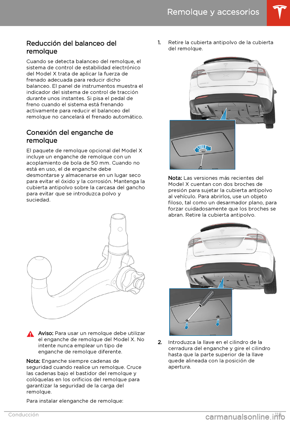 TESLA MODEL X 2020  Manual del propietario (in Spanish) Reducci