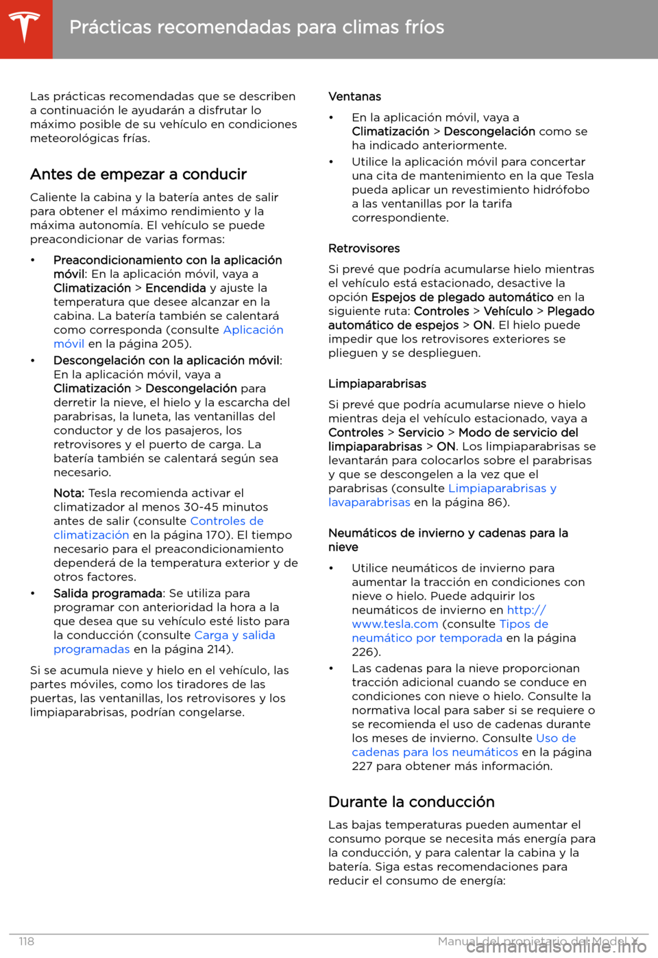 TESLA MODEL X 2020  Manual del propietario (in Spanish) Las pr