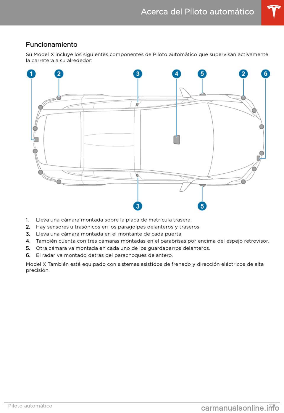 TESLA MODEL X 2020  Manual del propietario (in Spanish) Piloto autom