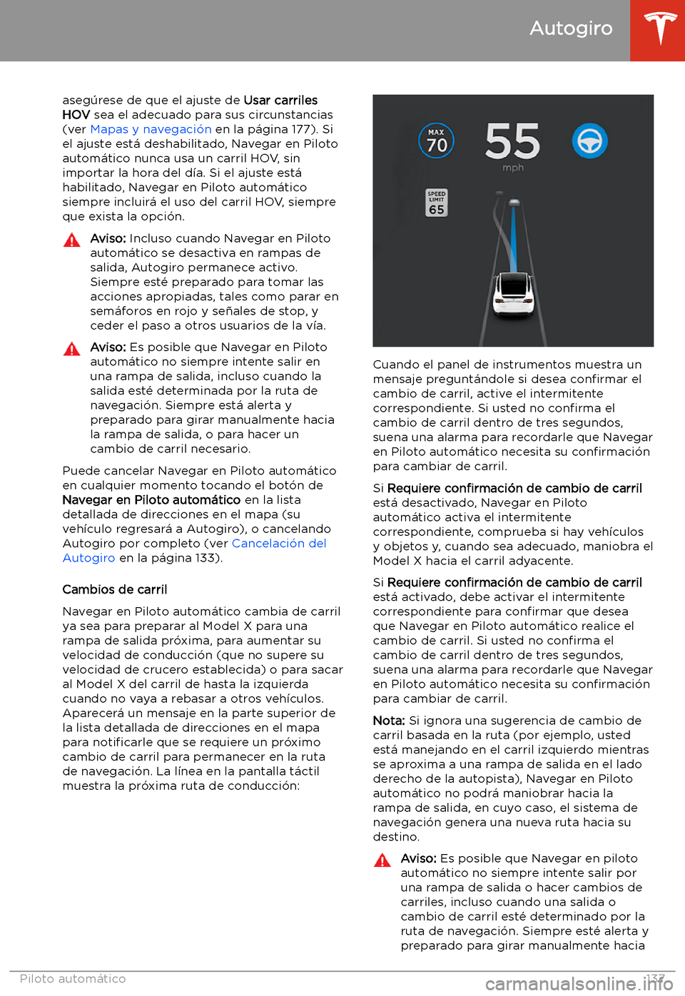 TESLA MODEL X 2020  Manual del propietario (in Spanish) aseg