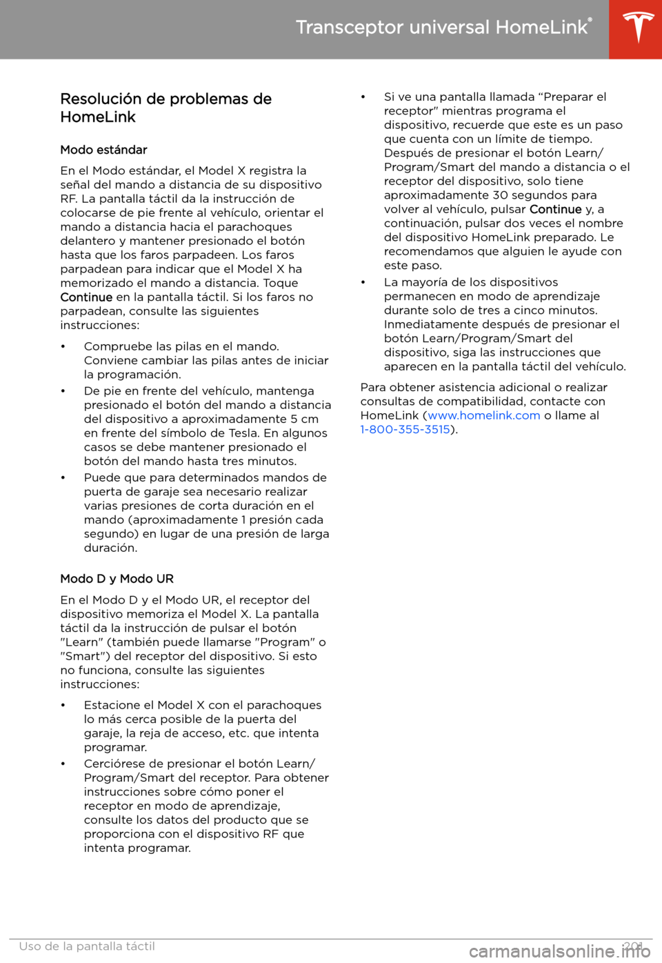 TESLA MODEL X 2020  Manual del propietario (in Spanish) Resoluci