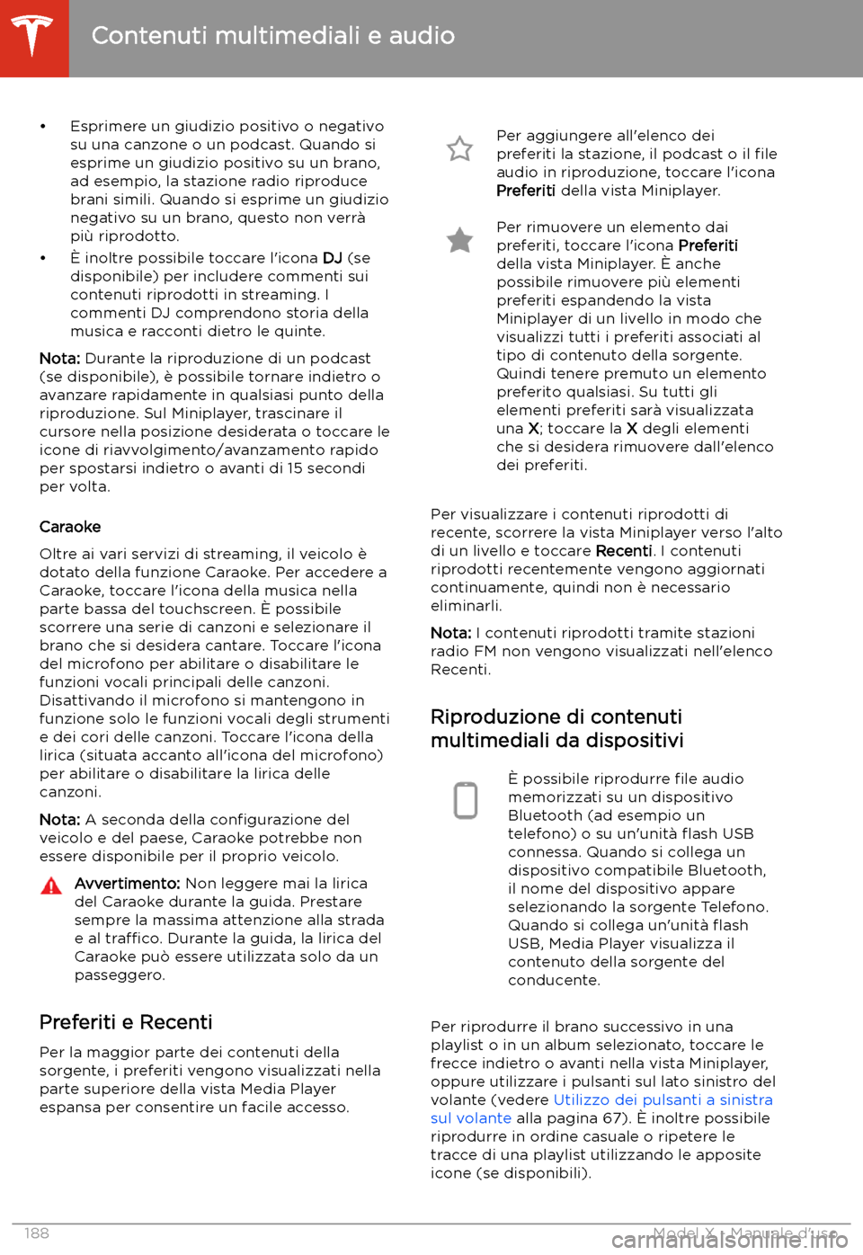 TESLA MODEL X 2020  Manuale del proprietario (in Italian) 