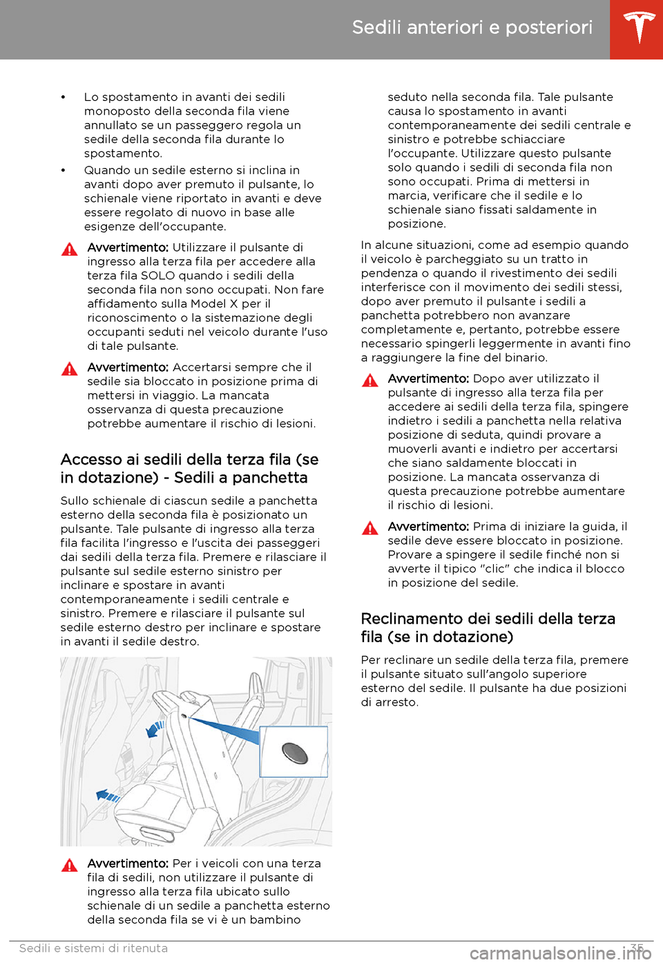 TESLA MODEL X 2020  Manuale del proprietario (in Italian) 