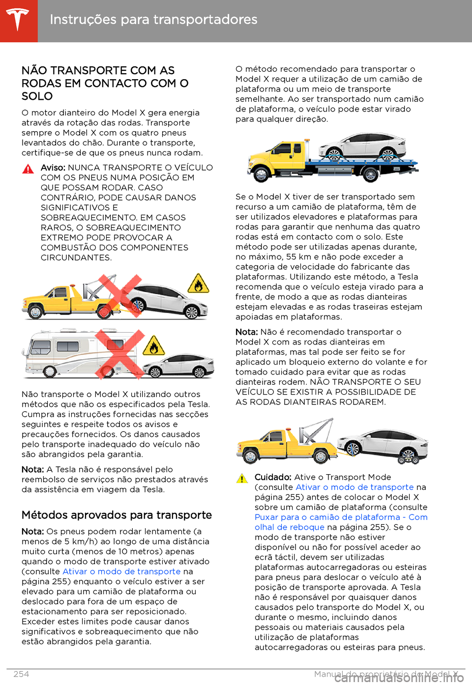TESLA MODEL X 2020  Manual do proprietário (in Portuguese)  Instru