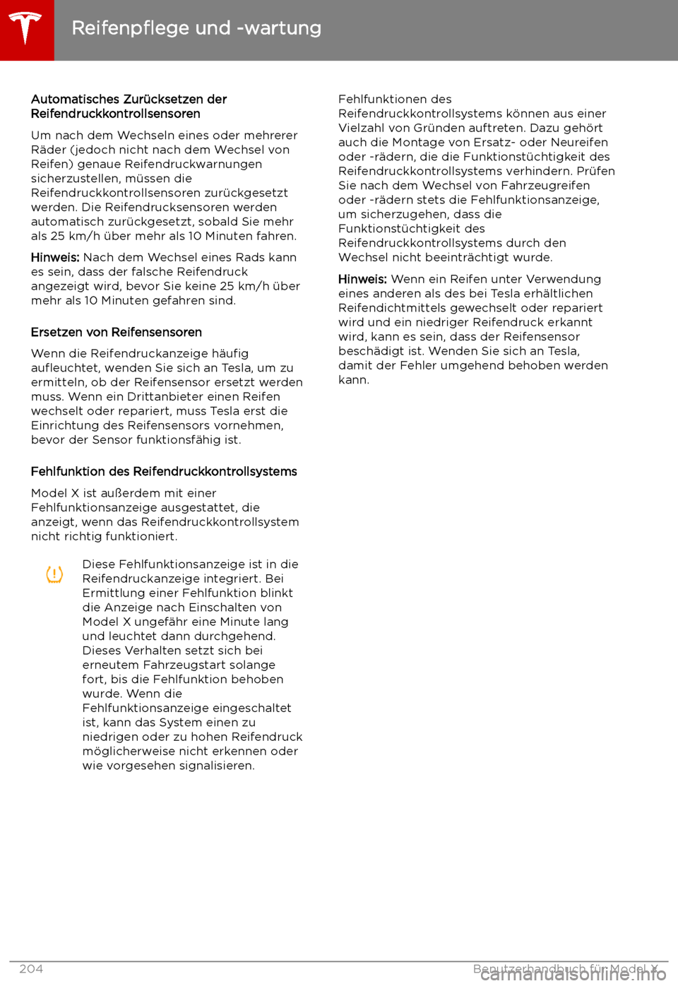 TESLA MODEL X 2019  Betriebsanleitung (in German)  Automatisches Zur