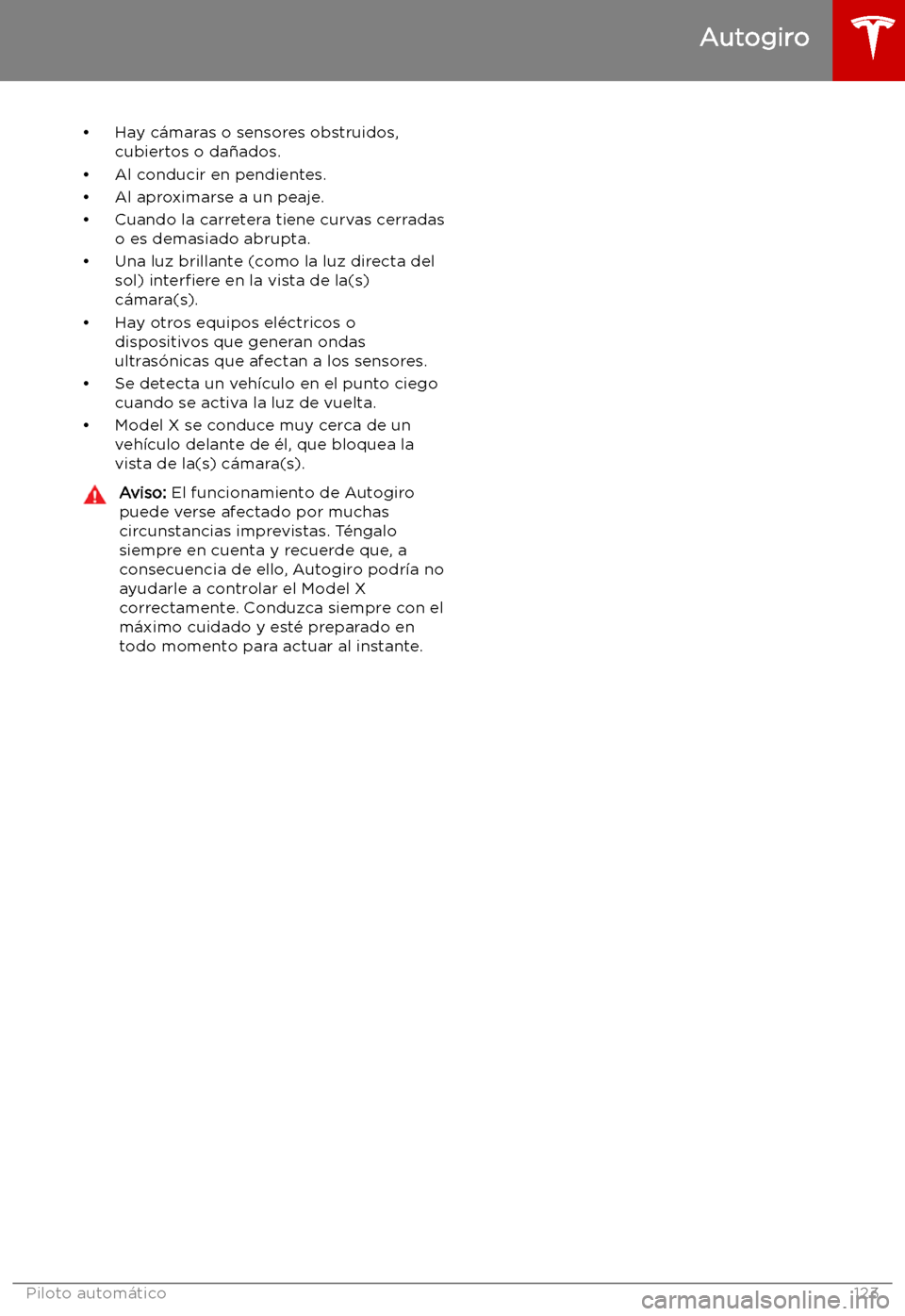 TESLA MODEL X 2019   Manual del propietario (in Spanish) 