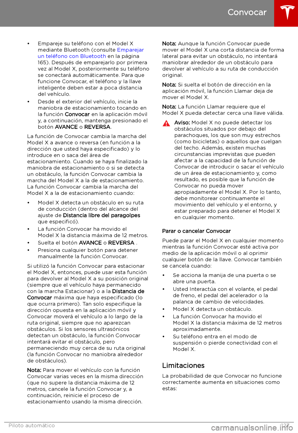 TESLA MODEL X 2019   Manual del propietario (in Spanish) 