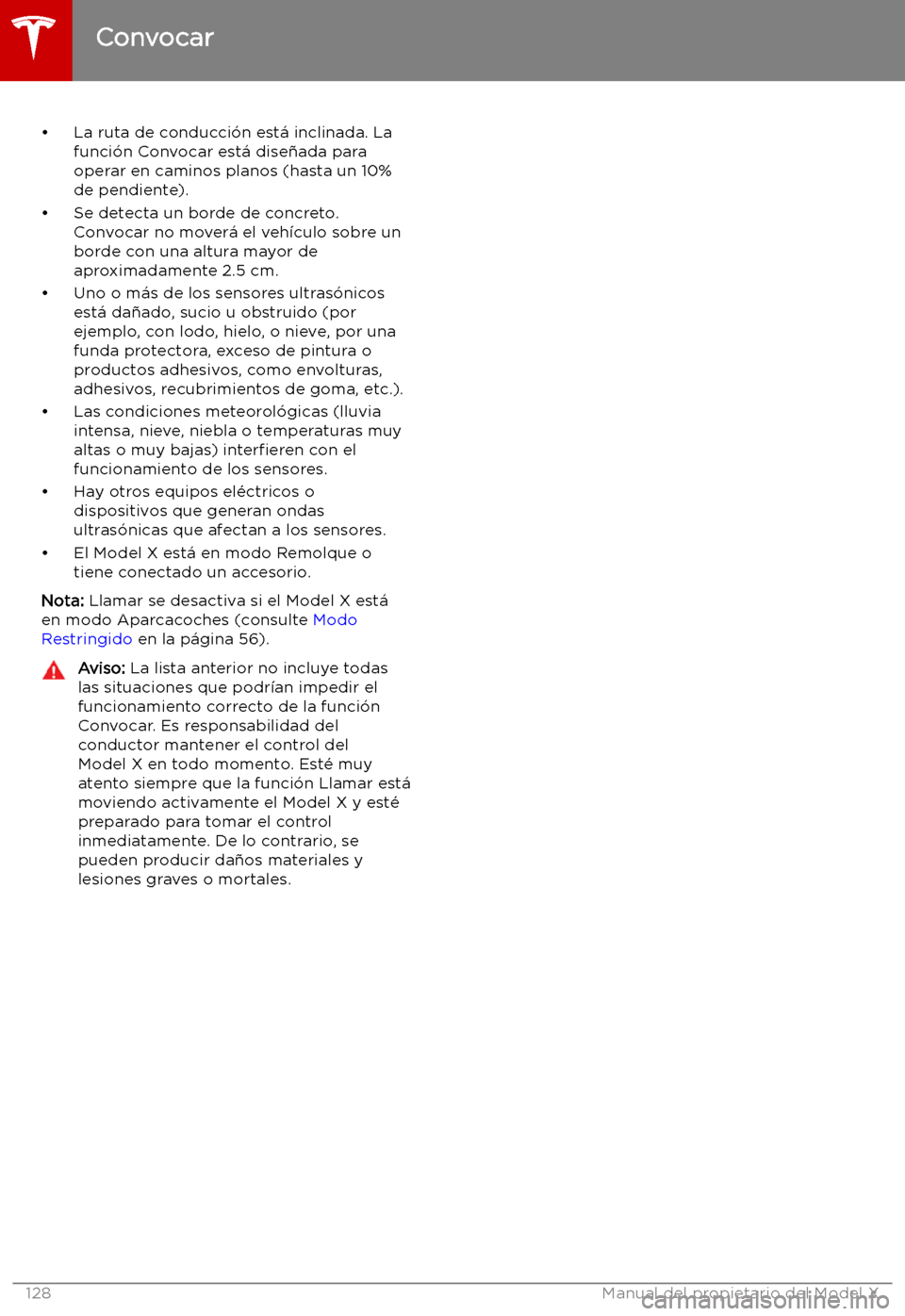 TESLA MODEL X 2019   Manual del propietario (in Spanish) 