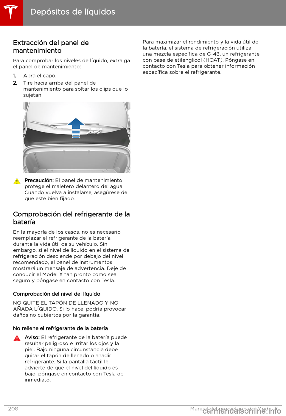 TESLA MODEL X 2019   Manual del propietario (in Spanish) Dep