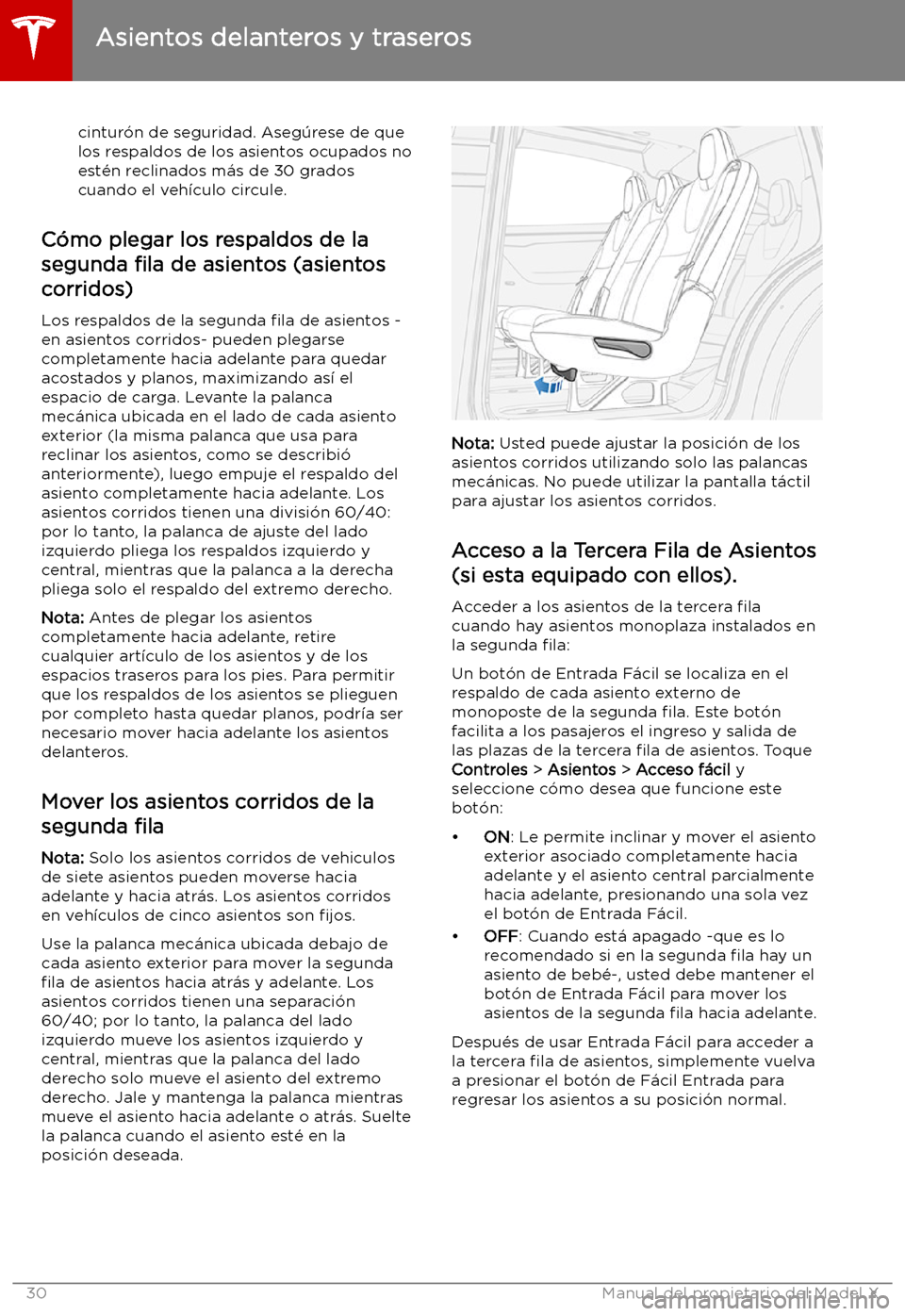 TESLA MODEL X 2019   Manual del propietario (in Spanish) cintur