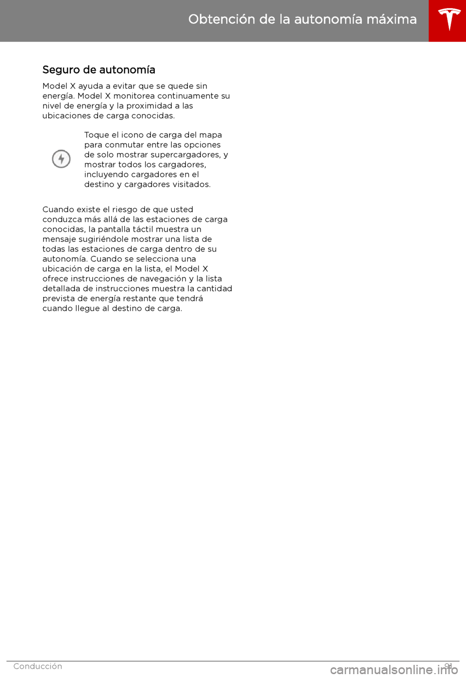 TESLA MODEL X 2019   Manual del propietario (in Spanish) Seguro de autonom