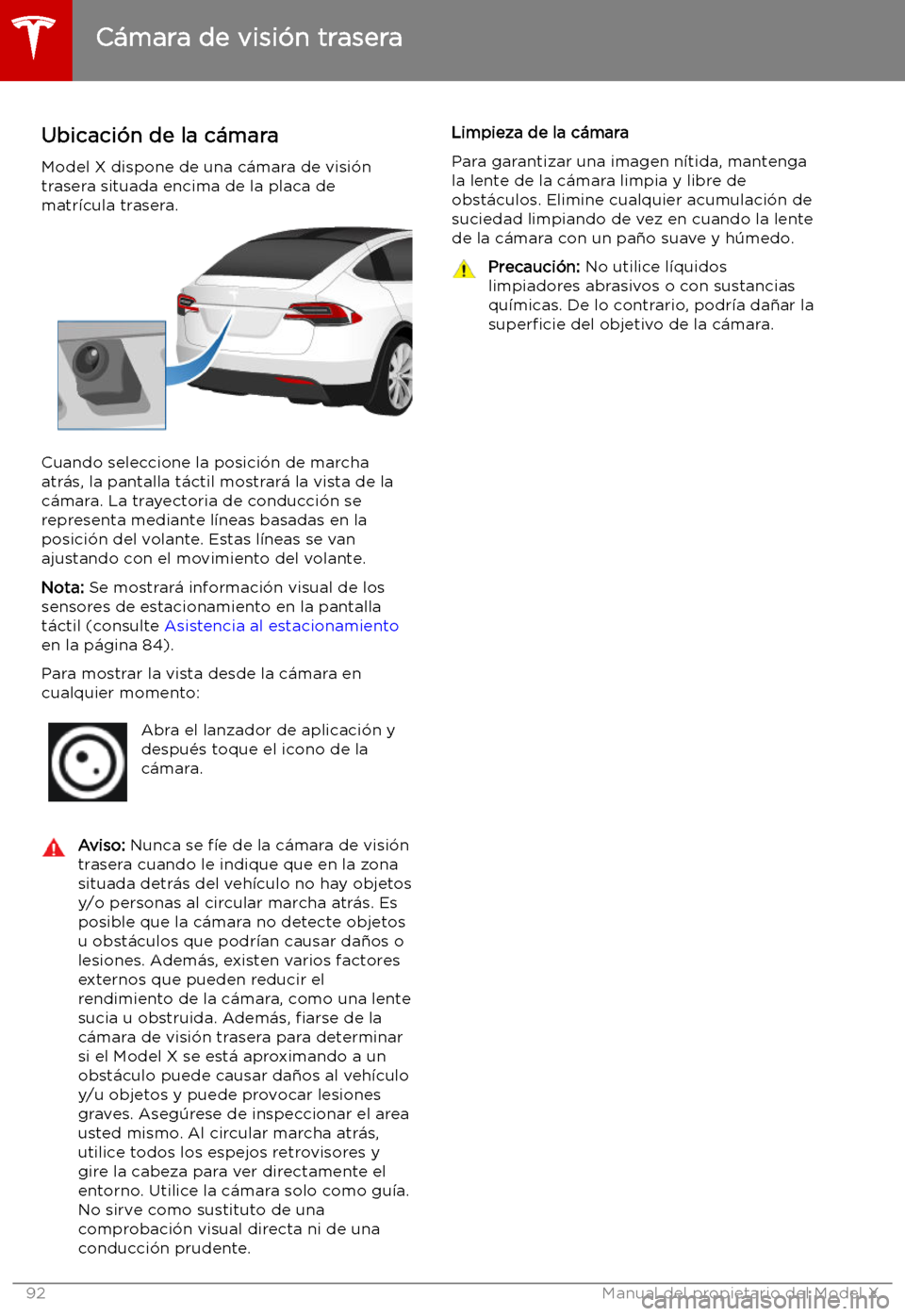 TESLA MODEL X 2019   Manual del propietario (in Spanish) C