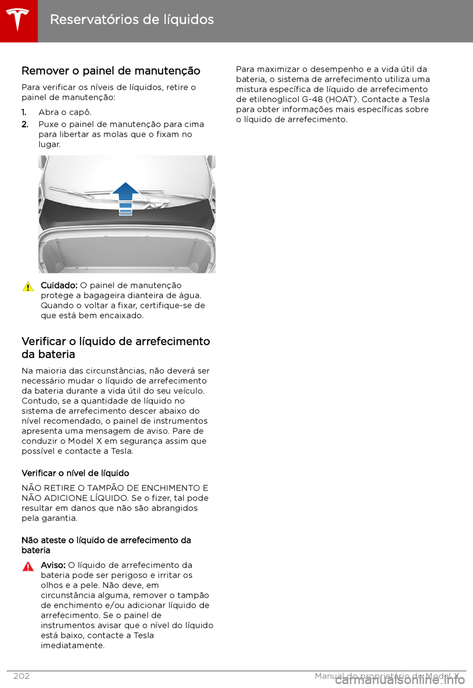 TESLA MODEL X 2019  Manual do proprietário (in Portuguese) Reservat