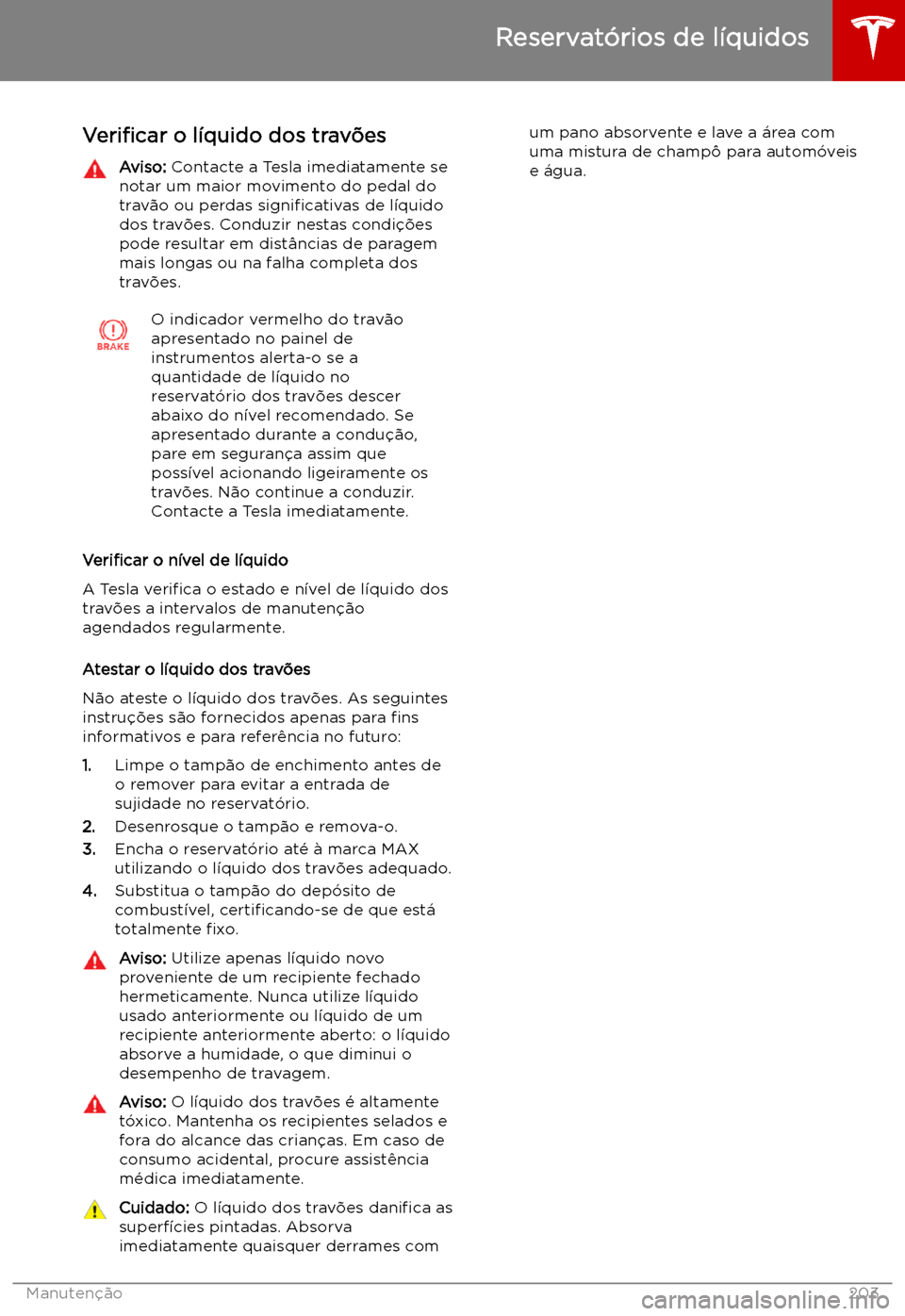 TESLA MODEL X 2019  Manual do proprietário (in Portuguese) Veri