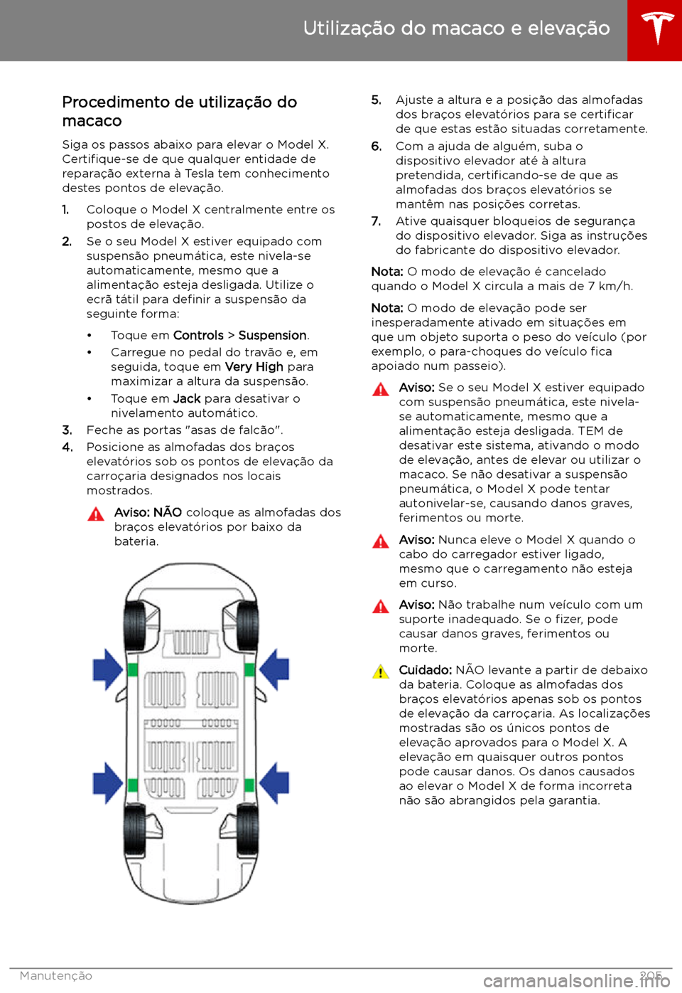 TESLA MODEL X 2019  Manual do proprietário (in Portuguese) Utiliza