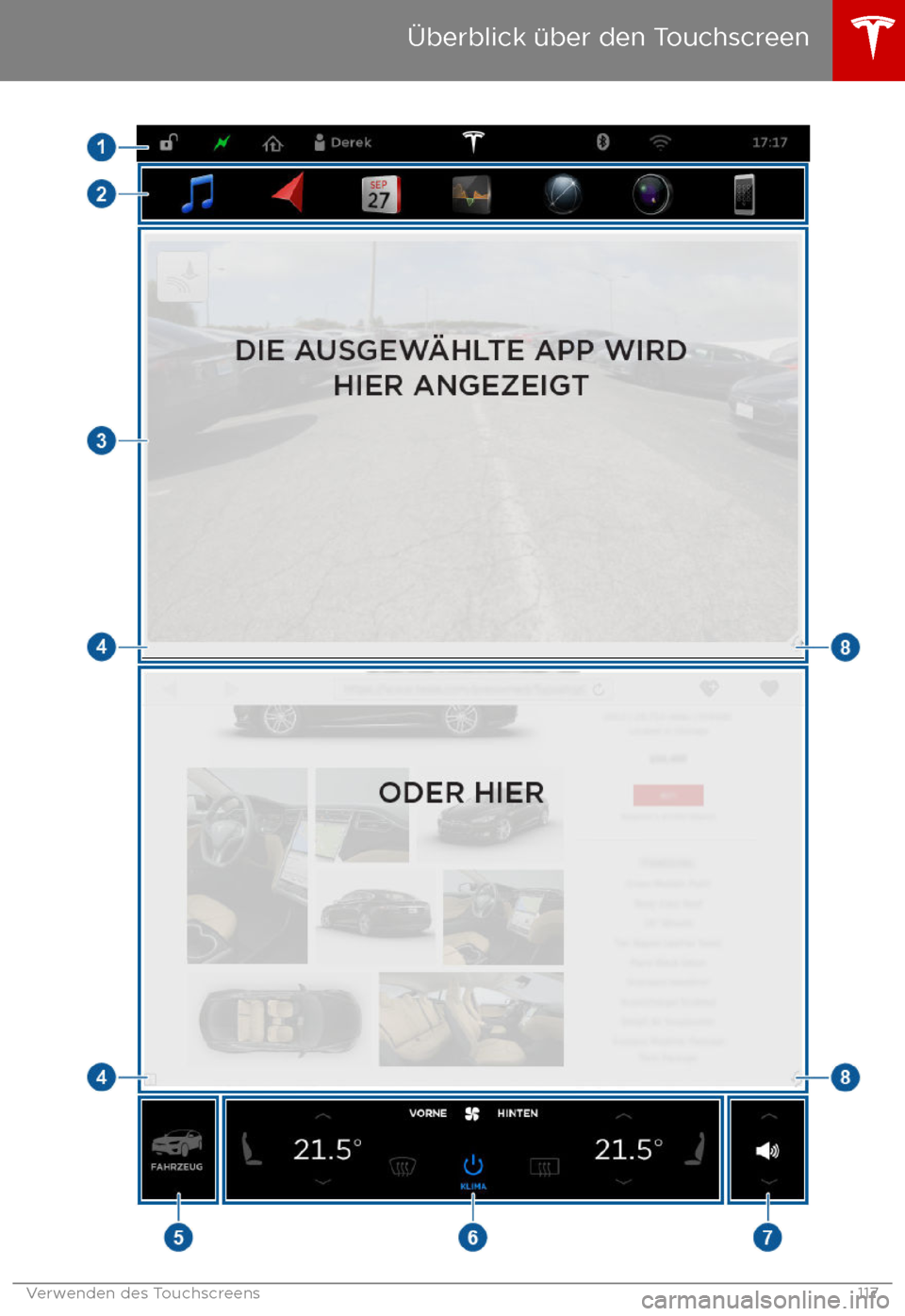 TESLA MODEL X 2017  Betriebsanleitung (in German) 