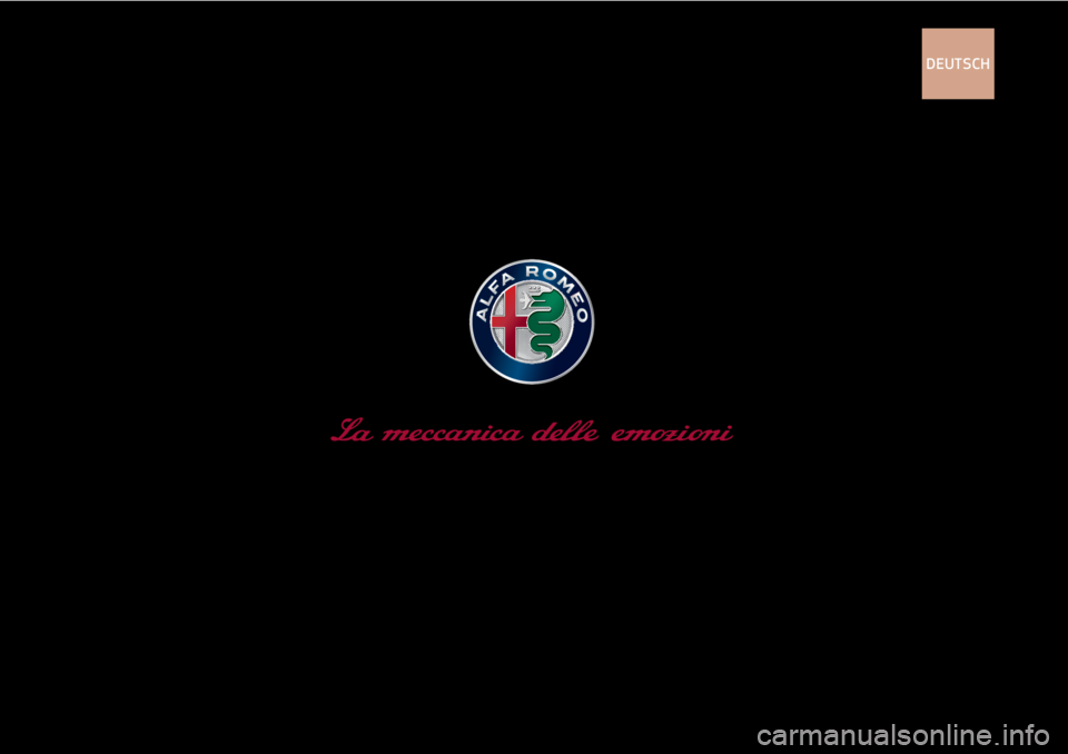 Alfa Romeo 4C 2020  Betriebsanleitung (in German) DEUTSCH 