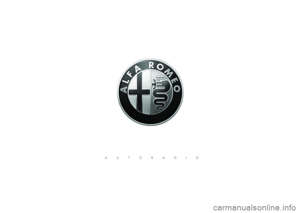 Alfa Romeo Giulietta 2013  Notice dentretien (in French) AUTORADIO 