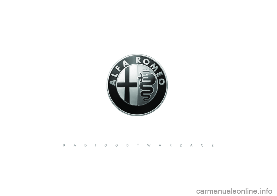 Alfa Romeo Giulietta 2013  Instrukcja obsługi (in Polish) RADIOODTWARZACZ 