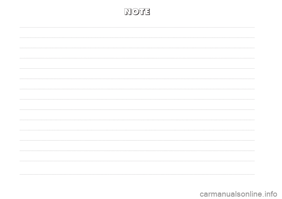 Alfa Romeo MiTo 2012  Libretto Uso Manutenzione (in Italian) N
N
O
O
T
T
E
E 