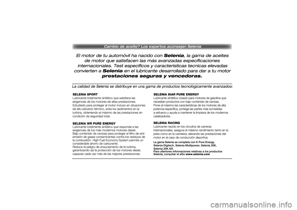 Alfa Romeo MiTo 2013  Manual de Empleo y Cuidado (in Spanish) 