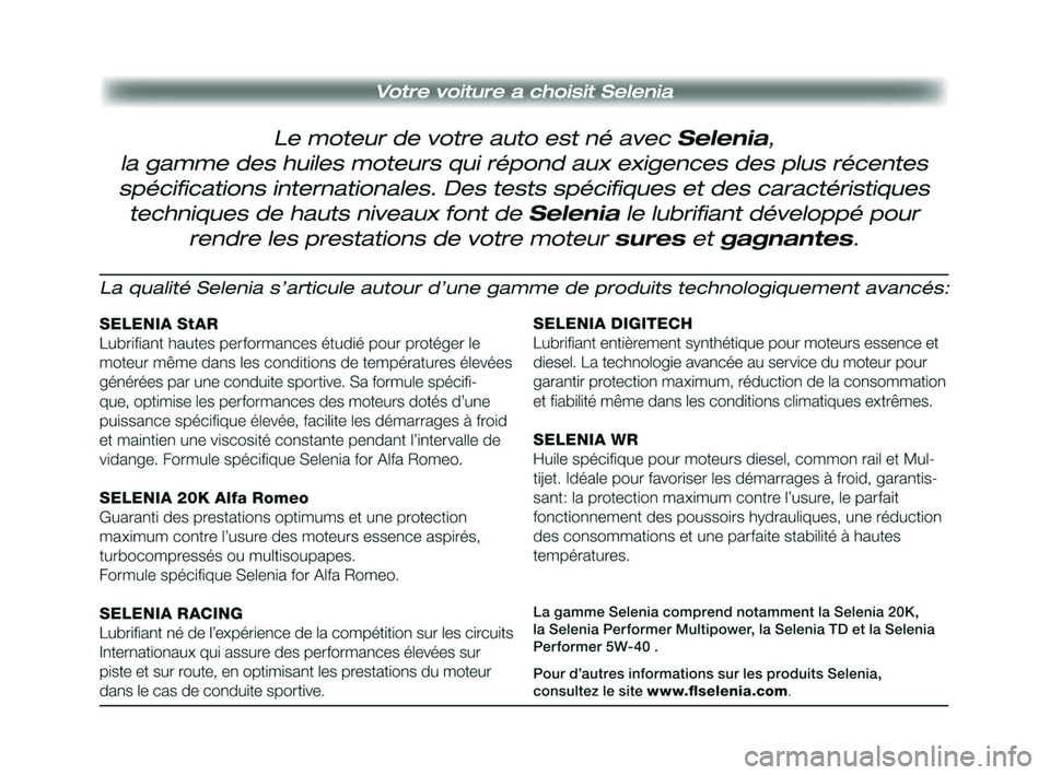 Alfa Romeo MiTo 2009  Notice dentretien (in French) 241-248 Alfa MiTo FR  13-11-2008  10:07  Pagina 247 