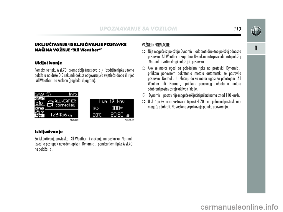 Alfa Romeo MiTo 2013  Knjižica s uputama za uporabu i održavanje (in Croatian) 