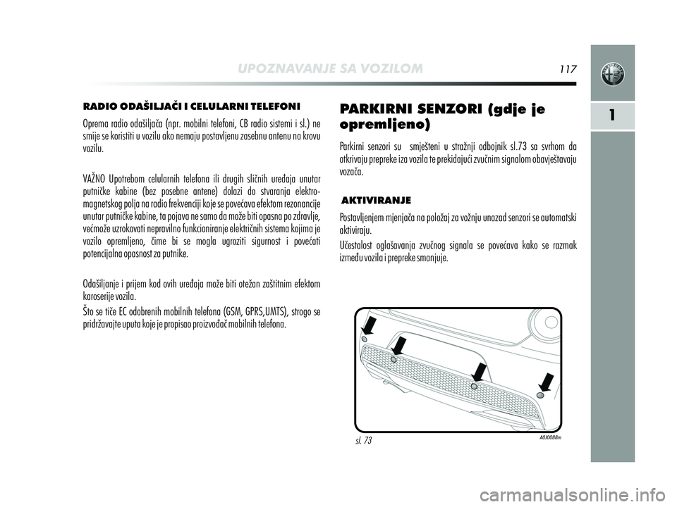 Alfa Romeo MiTo 2013  Knjižica s uputama za uporabu i održavanje (in Croatian) 