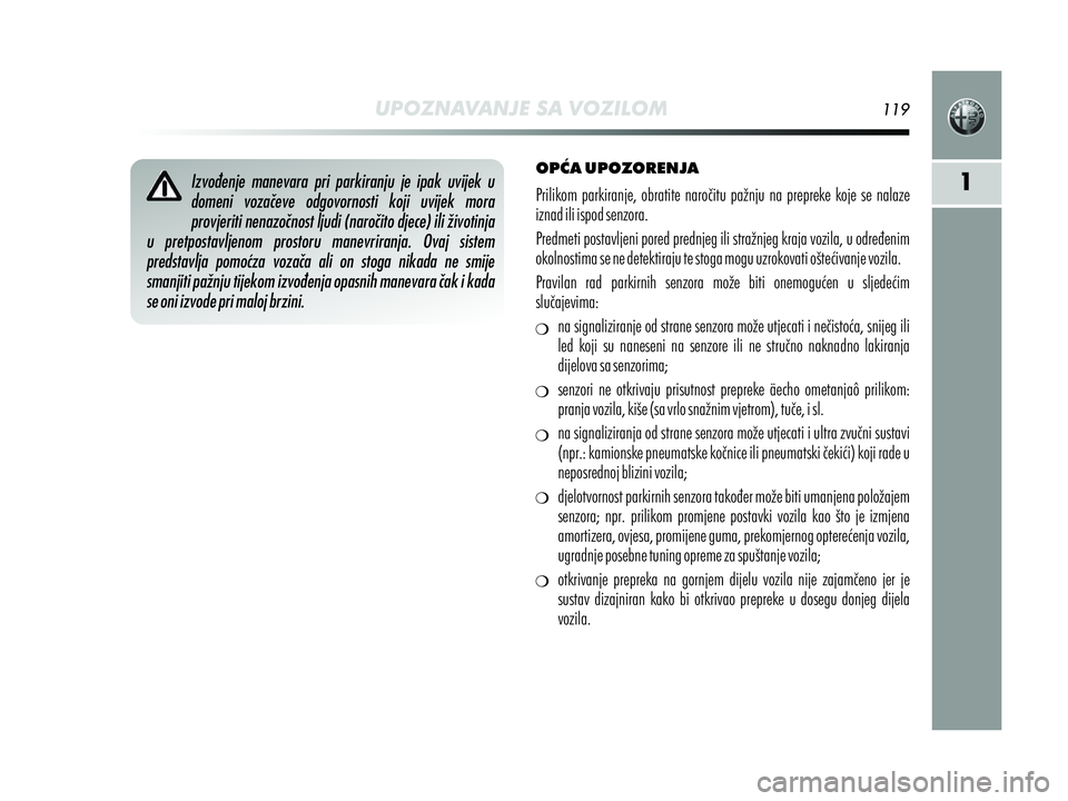 Alfa Romeo MiTo 2019  Knjižica s uputama za uporabu i održavanje (in Croatian) 