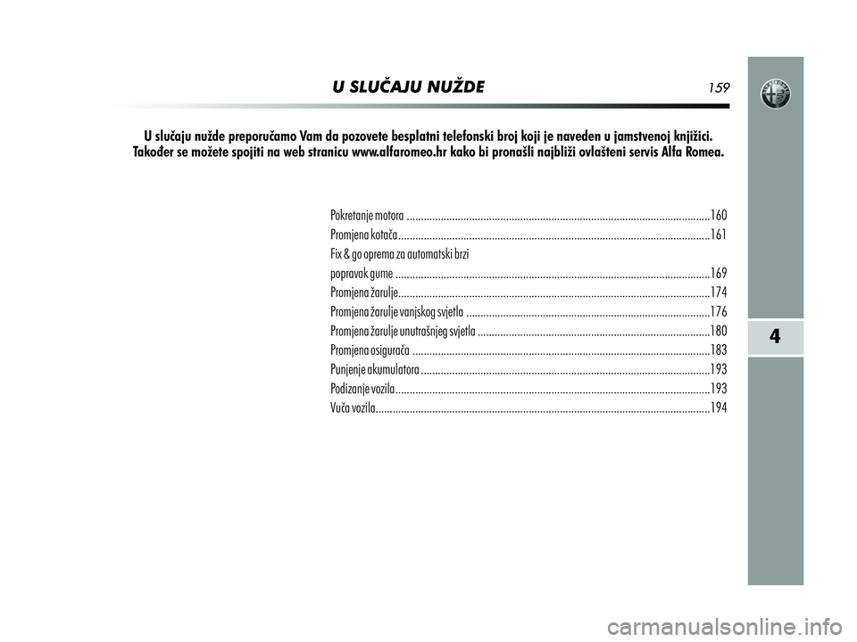 Alfa Romeo MiTo 2013  Knjižica s uputama za uporabu i održavanje (in Croatian) 