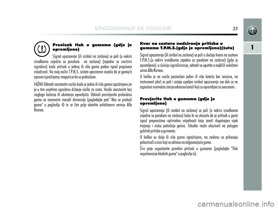 Alfa Romeo MiTo 2013  Knjižica s uputama za uporabu i održavanje (in Croatian) 