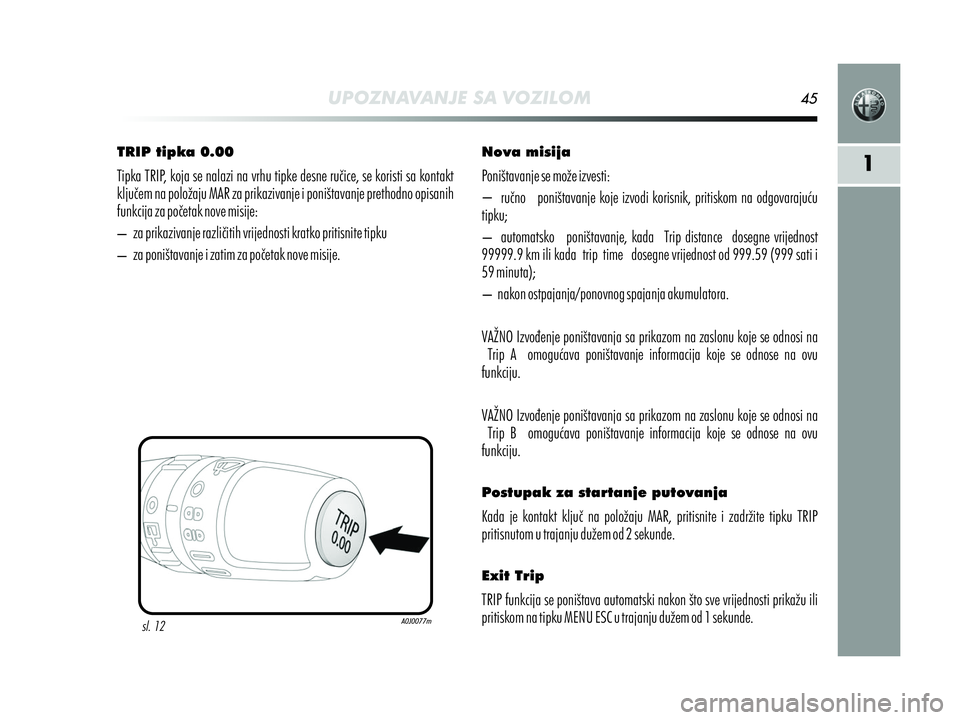 Alfa Romeo MiTo 2013  Knjižica s uputama za uporabu i održavanje (in Croatian) 