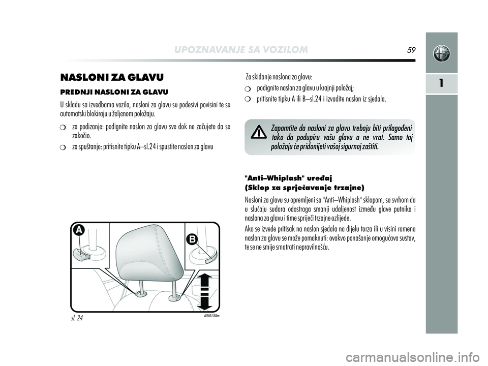 Alfa Romeo MiTo 2013  Knjižica s uputama za uporabu i održavanje (in Croatian) 