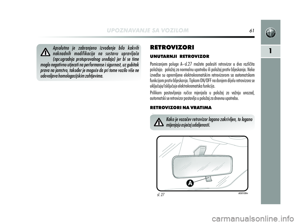 Alfa Romeo MiTo 2013  Knjižica s uputama za uporabu i održavanje (in Croatian) 