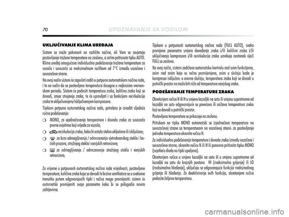 Alfa Romeo MiTo 2013  Knjižica s uputama za uporabu i održavanje (in Croatian) 