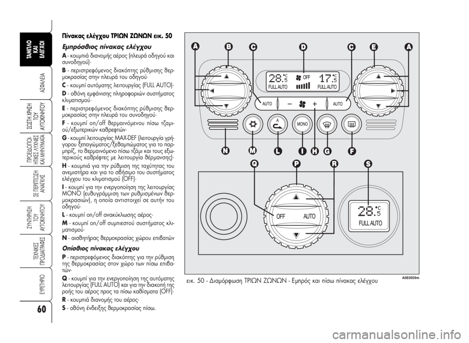 Alfa Romeo 159 2007 ΒΙΒΛΙΟ ΧΡΗΣΗΣ ΚΑΙ ΣΥΝΤΗΡΗΣΗΣ (in Greek) 60
A™ºA§EIA
¶POEI¢O¶OI-
HTIKE™ §YXNIE™
KAI MHNYMATA
™E ¶EPI¶Tø™H
ANA°KH™
™YNTHPH™H
TOY
AYTOKINHTOY
TEXNIKE™
¶PO¢IA°PAºE™
EYPETHPIO
™ø™TH Xƒ∏™∏
Δ√À
∞ Alfa Romeo 159 2007 ΒΙΒΛΙΟ ΧΡΗΣΗΣ ΚΑΙ ΣΥΝΤΗΡΗΣΗΣ (in Greek) 60
A™ºA§EIA
¶POEI¢O¶OI-
HTIKE™ §YXNIE™
KAI MHNYMATA
™E ¶EPI¶Tø™H
ANA°KH™
™YNTHPH™H
TOY
AYTOKINHTOY
TEXNIKE™
¶PO¢IA°PAºE™
EYPETHPIO
™ø™TH Xƒ∏™∏
Δ√À
∞