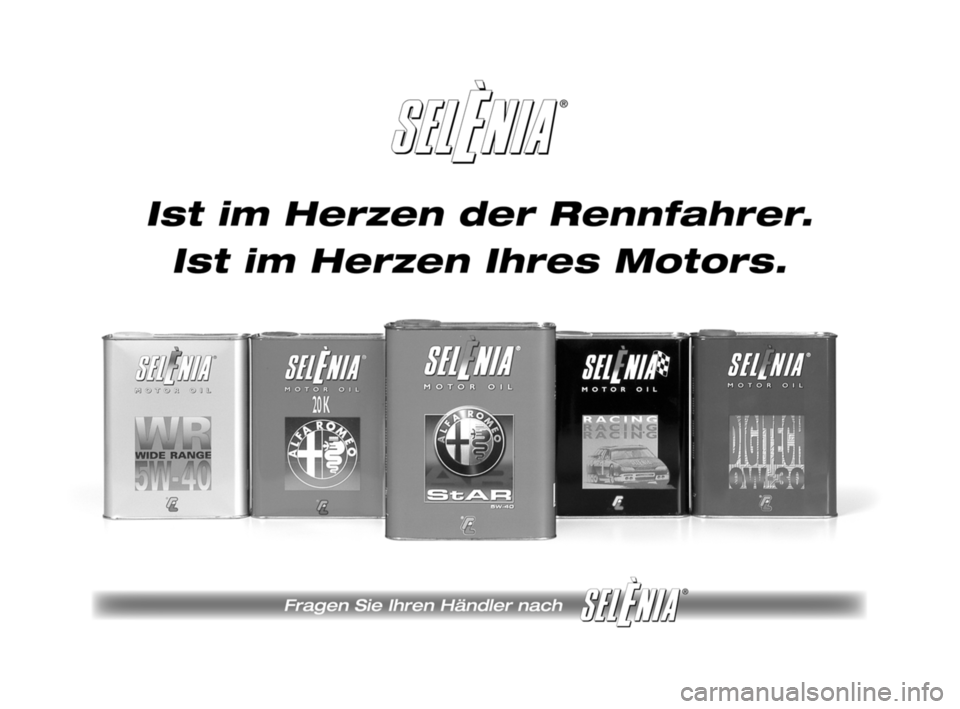 Alfa Romeo Brera/Spider 2009  Betriebsanleitung (in German) 259-268 Alfa BRERA ted  28-08-2008  13:36  Pagina 266 