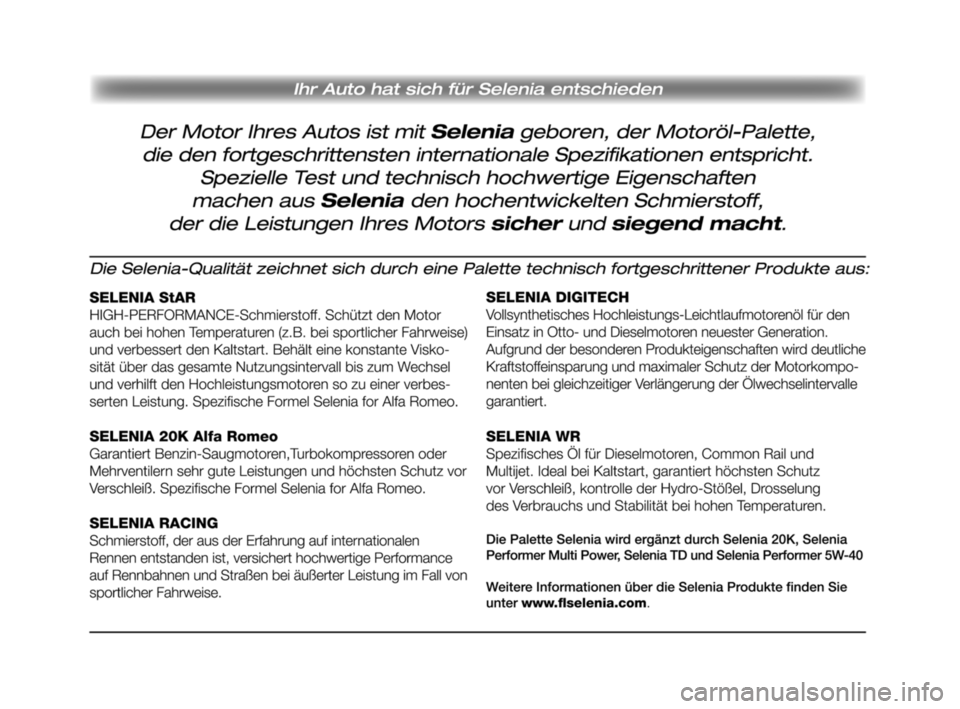 Alfa Romeo Brera/Spider 2009  Betriebsanleitung (in German) 259-268 Alfa BRERA ted  28-08-2008  13:36  Pagina 267 