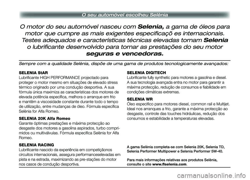 Alfa Romeo GT 2006  Manual de Uso e Manutenção (in Portuguese) 