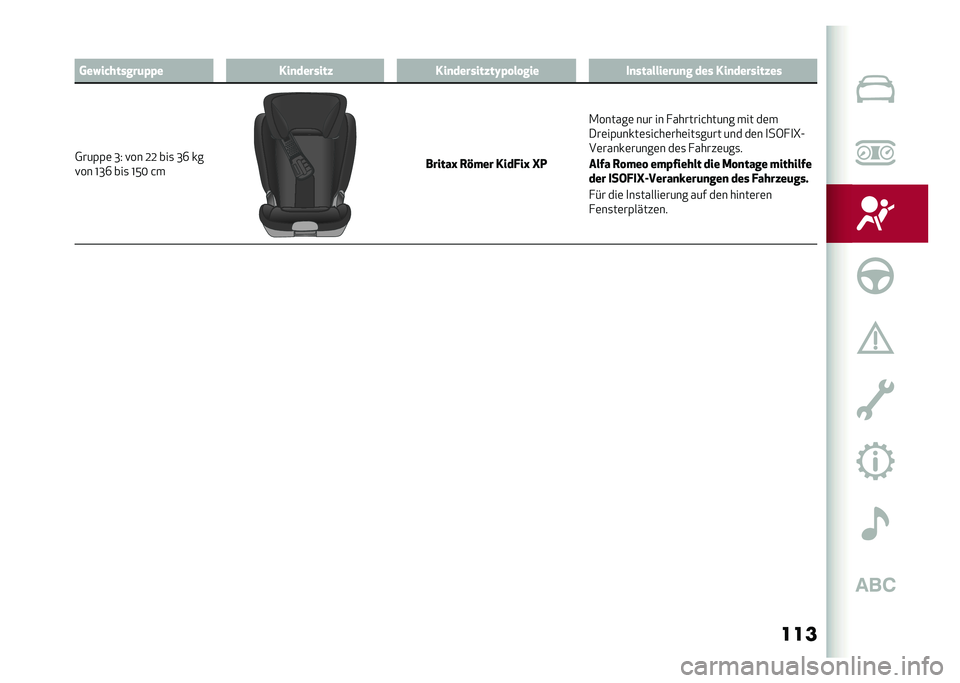 Alfa Romeo Giulia 2020  Betriebsanleitung (in German) ������(��������	�%�%� ���
�������" ���
�������"��I�%� �� ��� ��
���������	�
� ��� ���
�������"��
�0���(�(�	 �M�5 �!�� �;�; ���
 �M�R ��