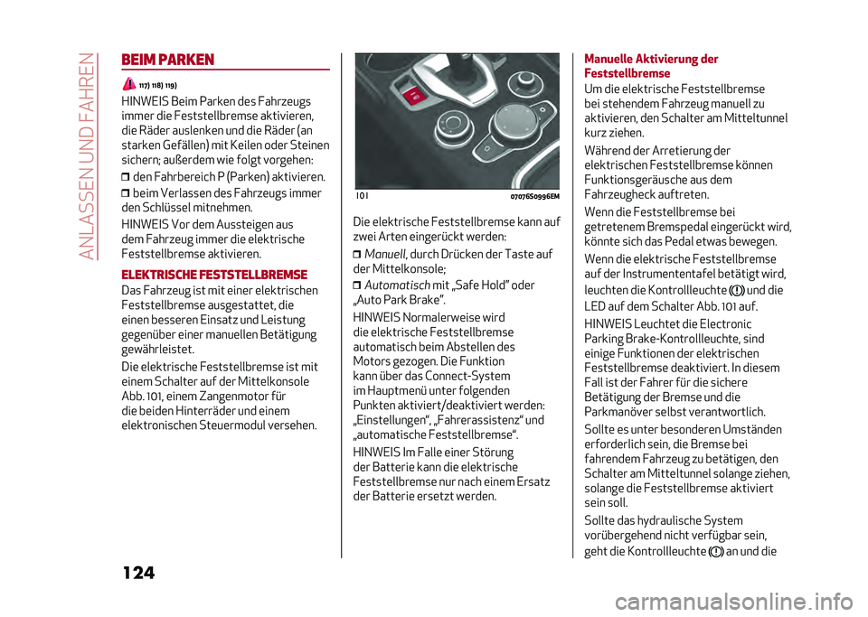 Alfa Romeo Giulia 2020  Betriebsanleitung (in German) ���1�-����,�1��@�1��� ��+��,�1
������� ���
���
�@�@�G�A �@�@�?�A �@�@�F�A
�+�
�1��,�
� ��	�� �2����	� ��	�
 � �����	���
����	� ���	 � �	�
��
��	�����