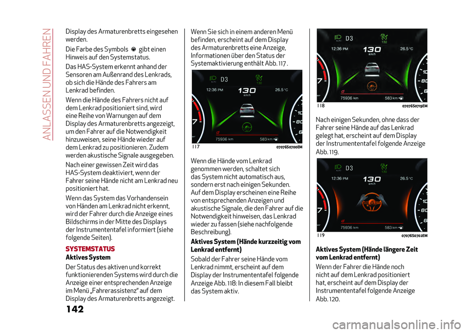 Alfa Romeo Giulia 2020  Betriebsanleitung (in German) ���1�-����,�1��@�1��� ��+��,�1
������
�(���) ��	�
 ��������	����	���
 �	����	�
�	��	�
��	���	��
���	 � ����	 ��	�
 ��)�����
���� �	���	�
�+�