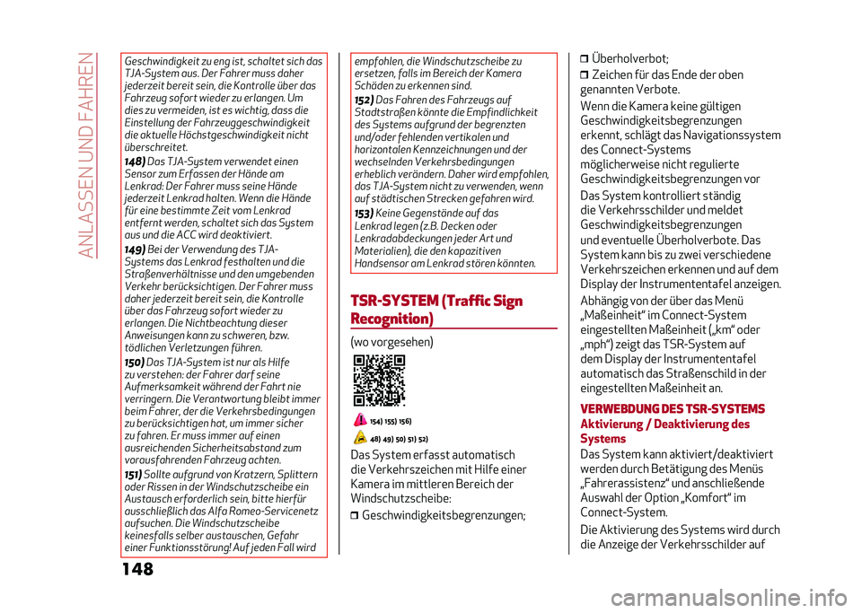 Alfa Romeo Giulia 2020  Betriebsanleitung (in German) ���1�-����,�1��@�1��� ��+��,�1
���
 �1�������
������� � � ��
� ����! �����
��� ���� ���
�6�+�%���9���� ���� �/�� ������ ���� ����